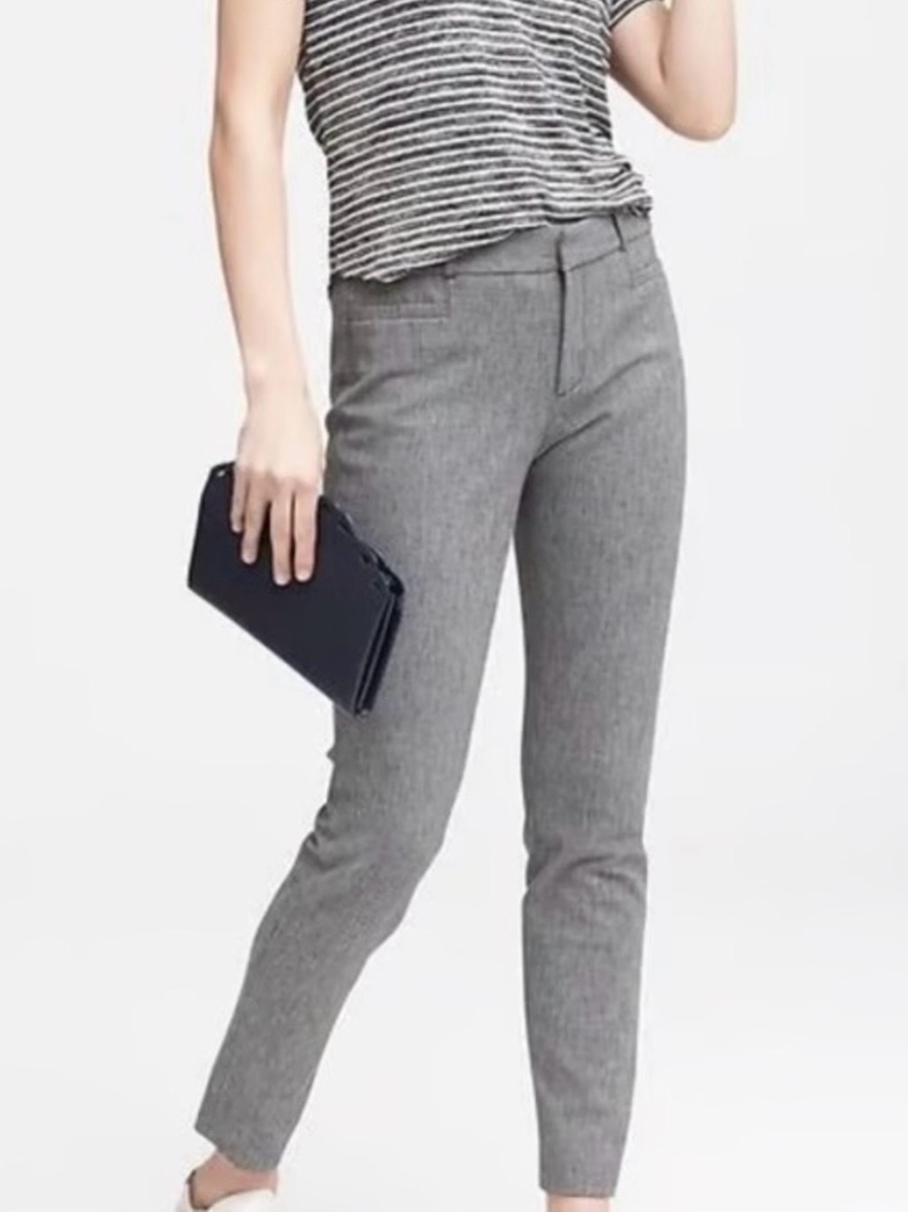 Banana Republic Women’s Sloan gray ankle pants Size 2 Preppy Office Dress pants